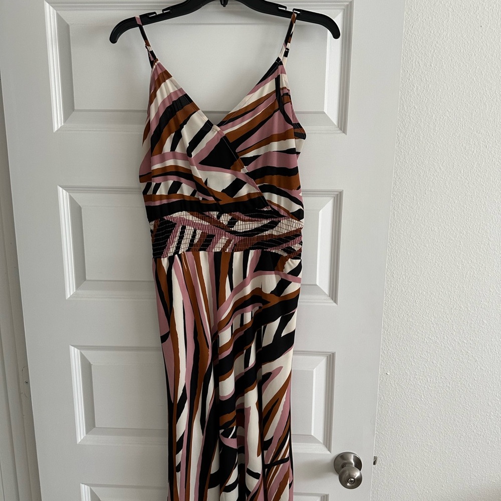 Abstract Multicolor Women's Dress